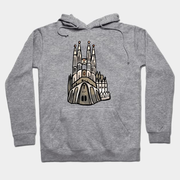 Barcelona Sagrada Familia Hoodie by aterkaderk